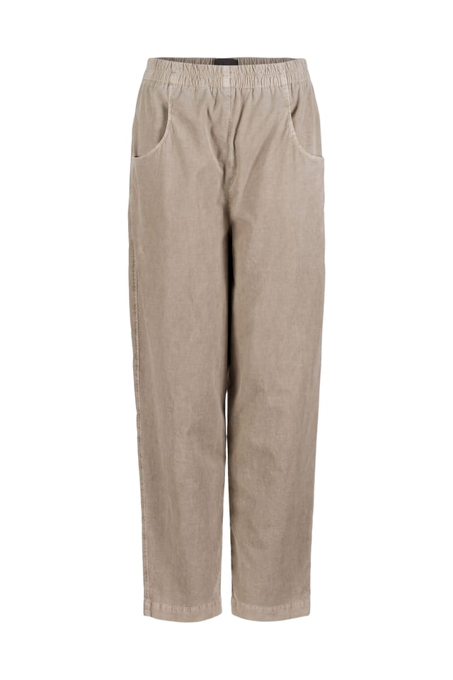 Trousers 519 - Cotton needlecord with stretch - 122ECRU - 10250710071