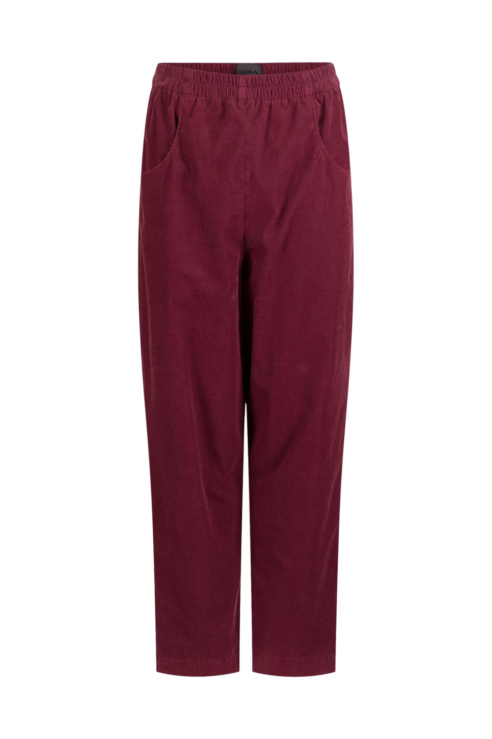 Trousers 519 - Cotton needlecord with stretch - 252REDWOOD - 10250710071