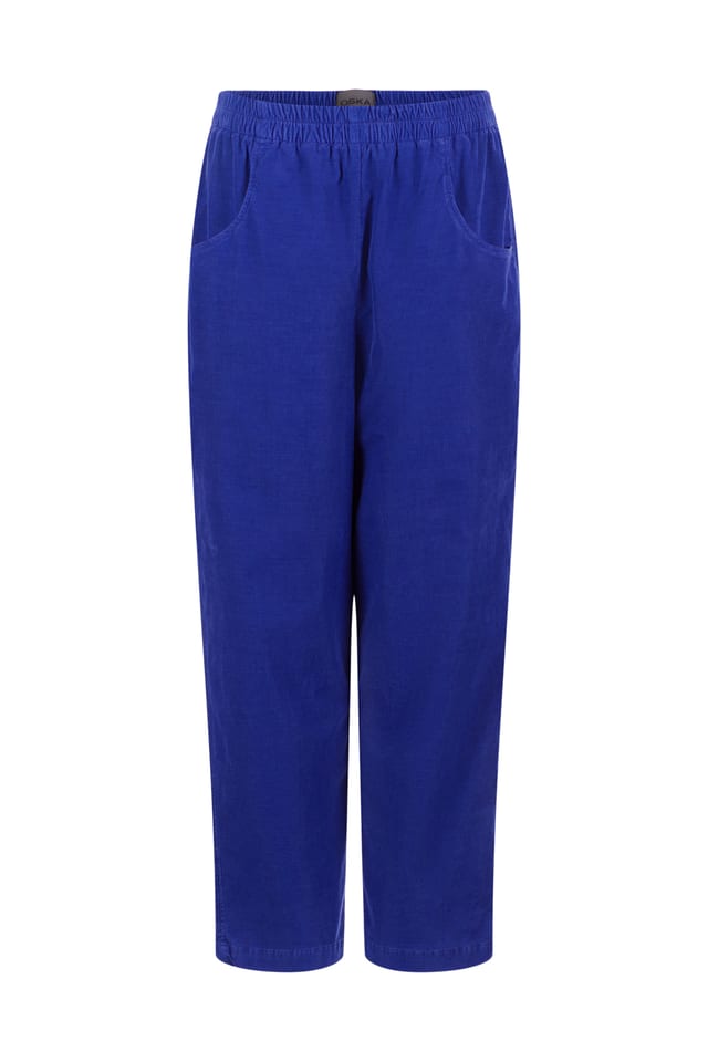 Trousers 519 - Cotton needlecord with stretch - 462CLEMATIS - 10250710071