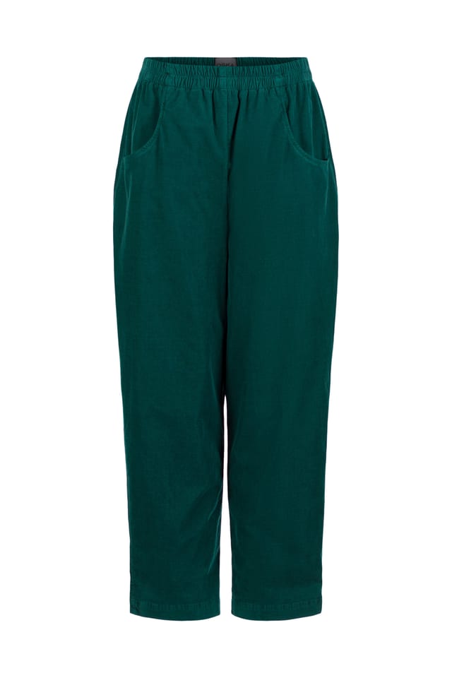 Trousers 519 - Cotton needlecord with stretch - 682BOTTLE - 10250710071
