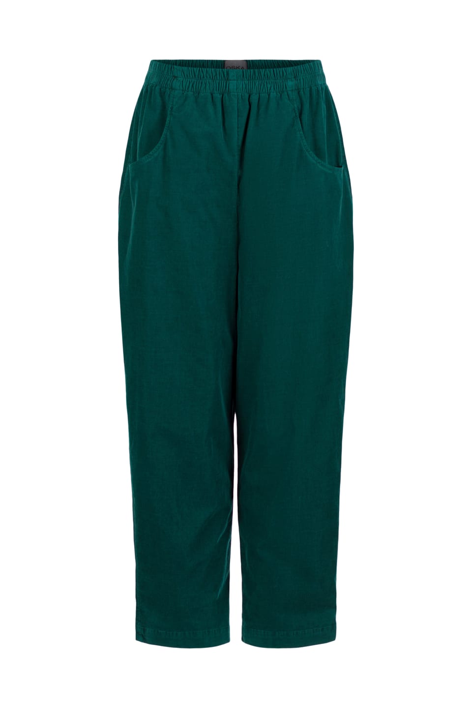 Trousers 519 - Cotton needlecord with stretch - 682BOTTLE - 10250710071