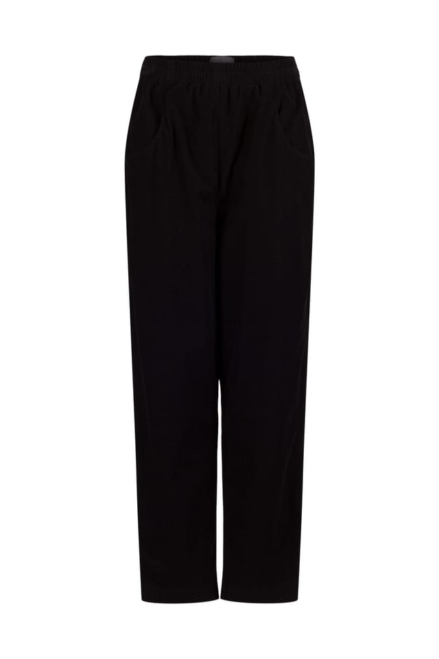 Trousers 519 - Cotton needlecord with stretch - 990BLACK - 10250710071