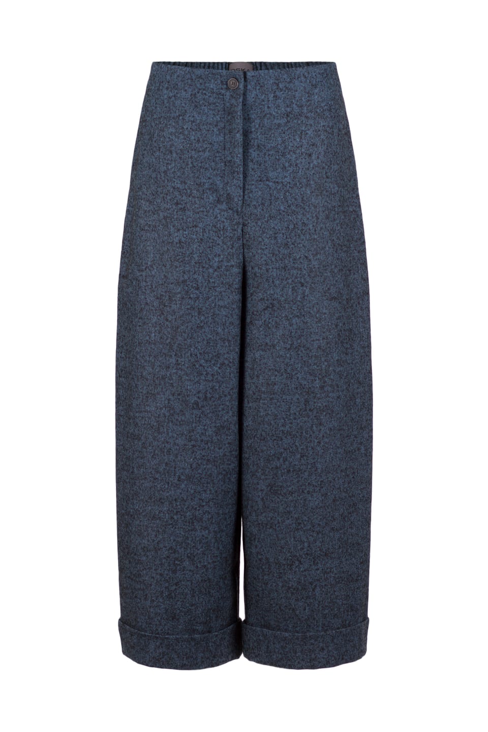 Trousers 520 - Flannel herringbone in wool blend - 540NIAGARA - 10250710072
