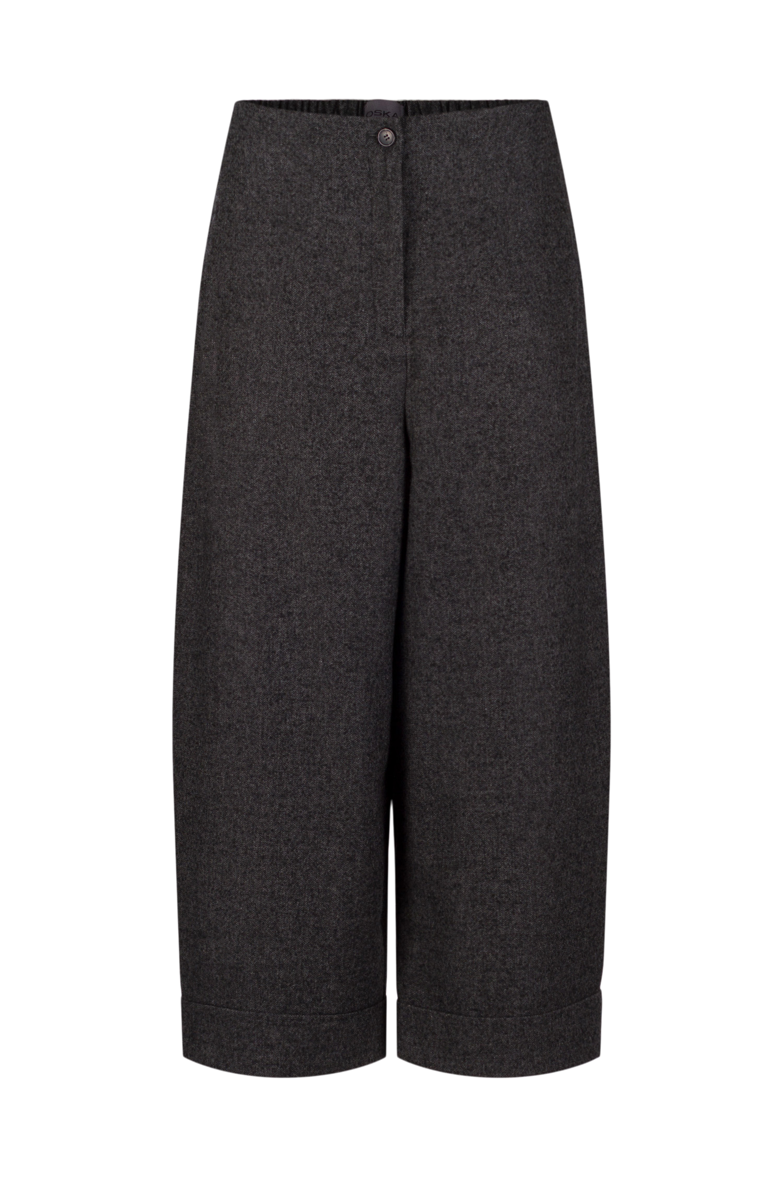 Trousers 520 Grey Flannel herringbone in wool blend