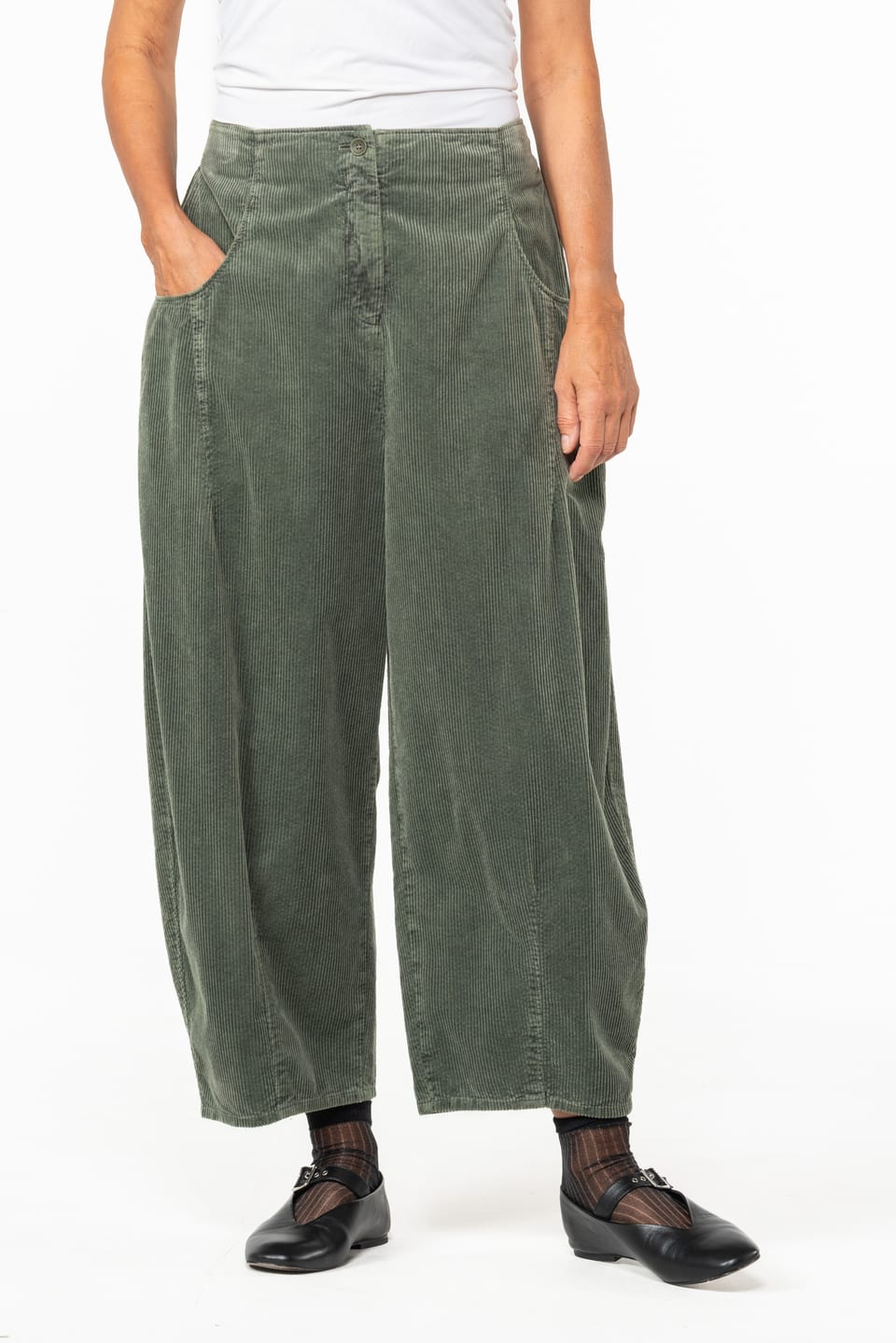 Trousers 521 - Pure cotton corduroy - 642THISTLE - 10250710073