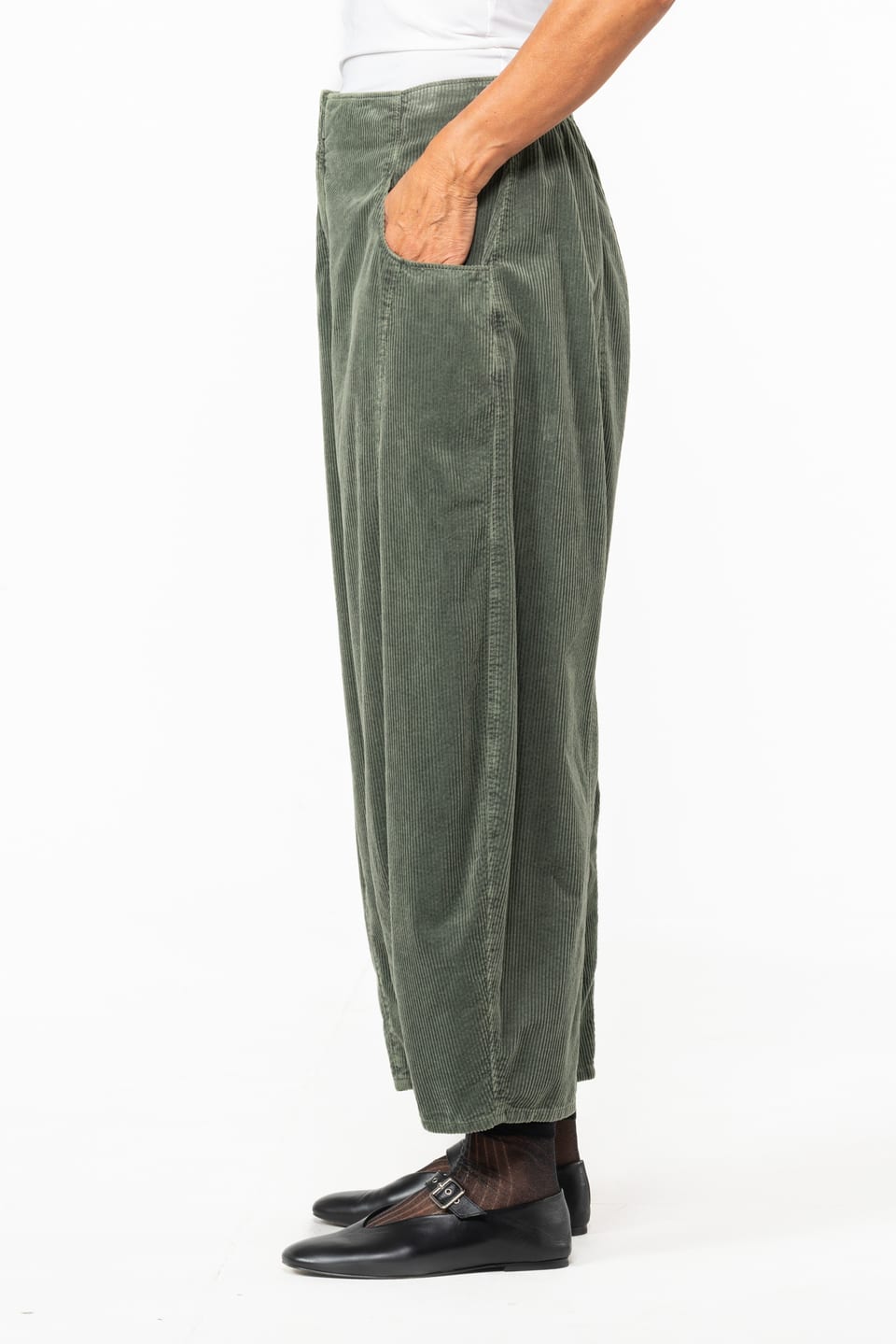 Trousers 521 - Pure cotton corduroy - 642THISTLE - 10250710073