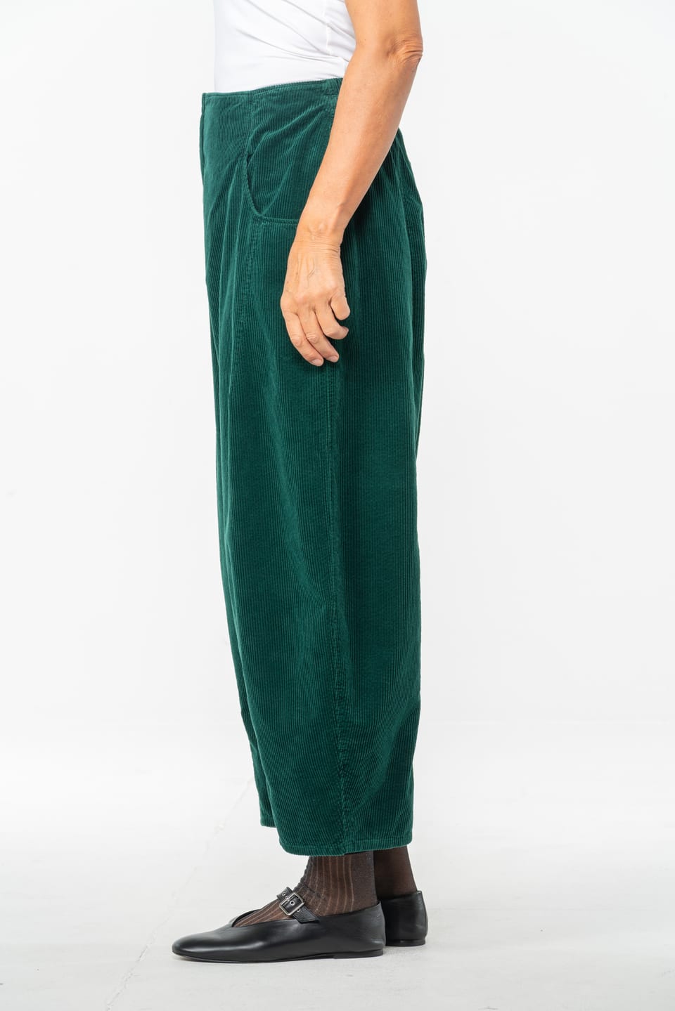 Trousers 521 - Pure cotton corduroy - 682BOTTLE - 10250710073