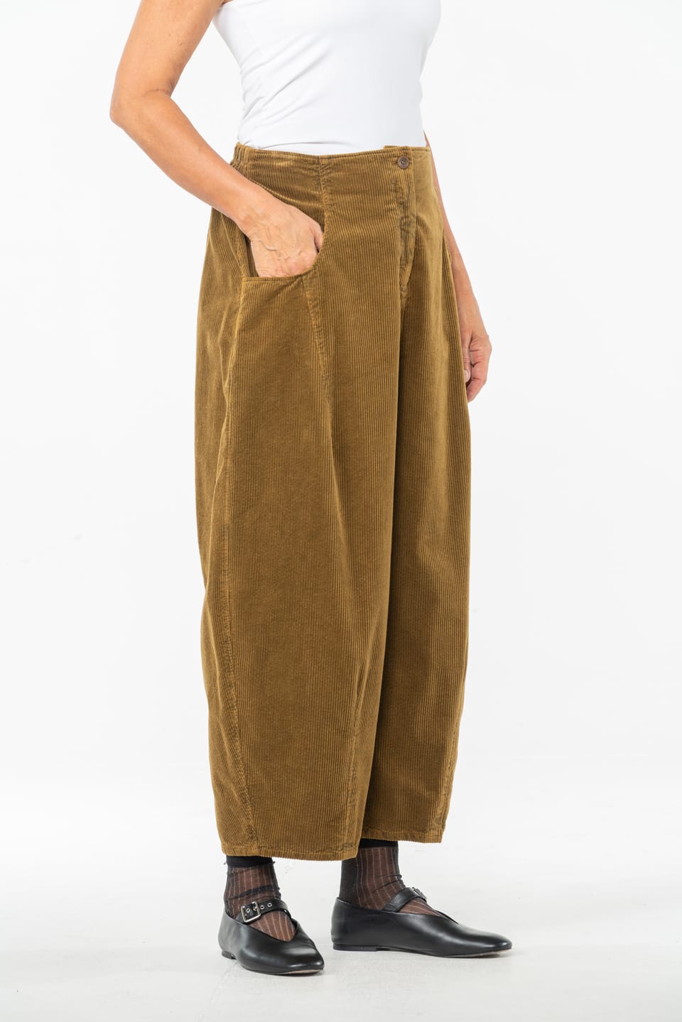 Trousers 521 - Pure cotton corduroy - 762TOBACCO - 10250710073