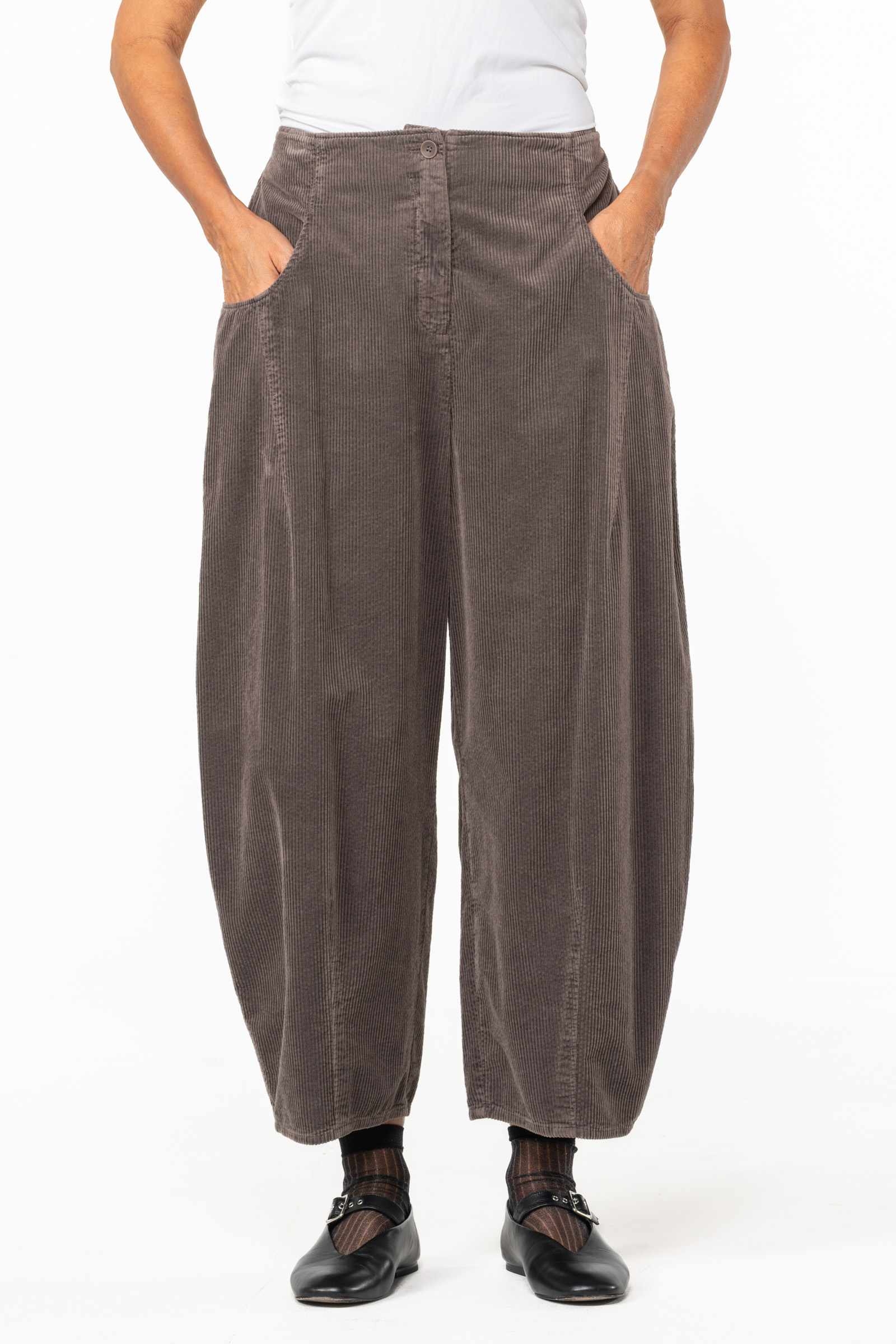 Trousers 521 Grey Pure cotton corduroy