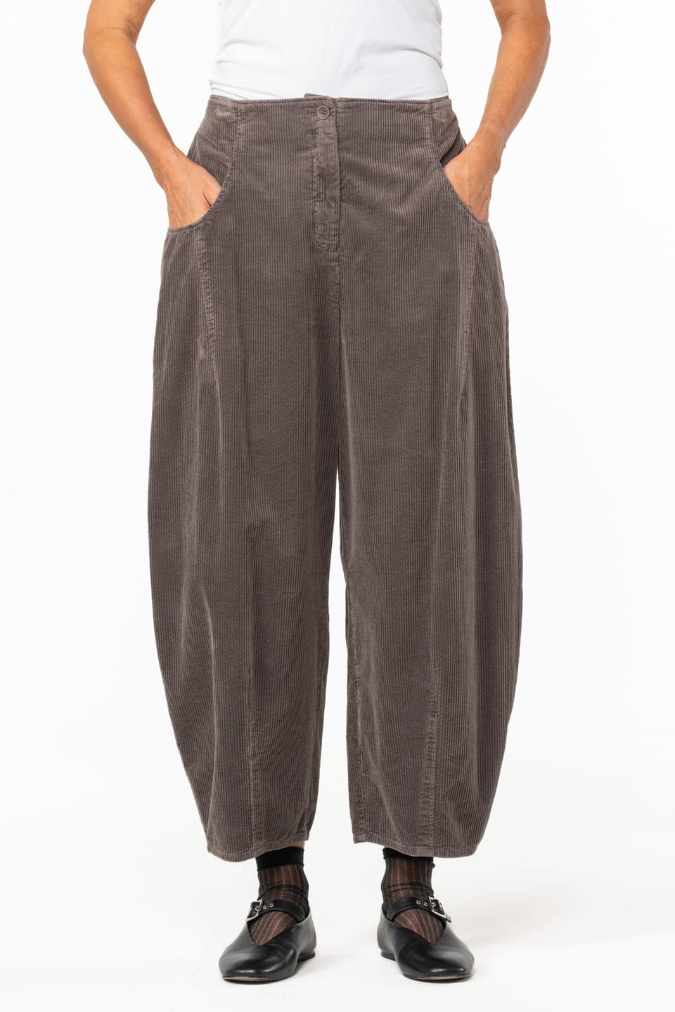 Trousers 521 - Pure cotton corduroy - 872TAUPE - 10250710073