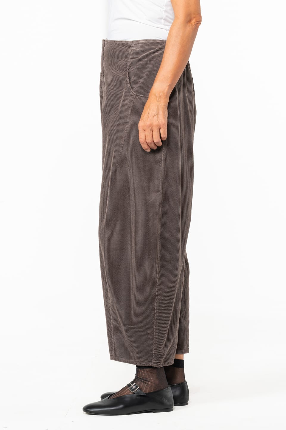 Trousers 521 - Pure cotton corduroy - 872TAUPE - 10250710073