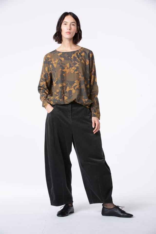 Trousers 521 - Pure cotton corduroy - 980SEPIA - 10250710073