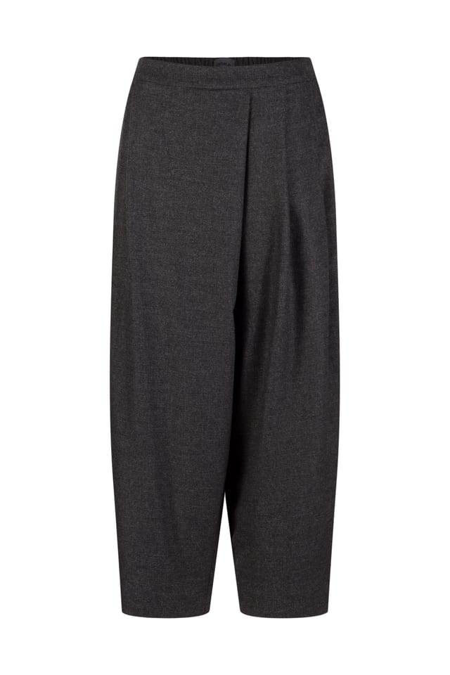 Trousers 522 - Wool blend with ECOVERO™ viscose - 940MOUSE - 10250710074