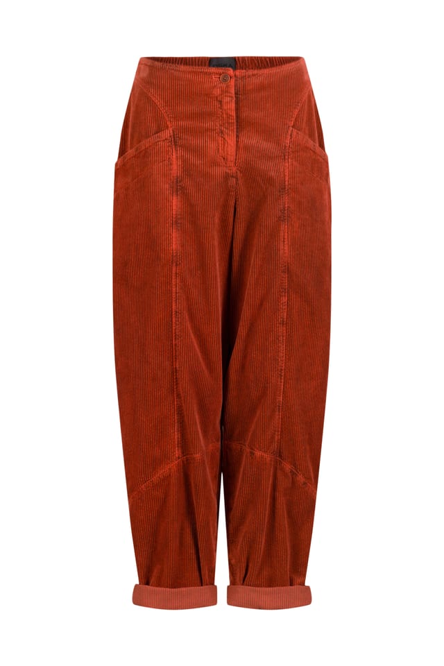 Hose 523 - Reiner Baumwollcord - 232ORANGE - 10250710075