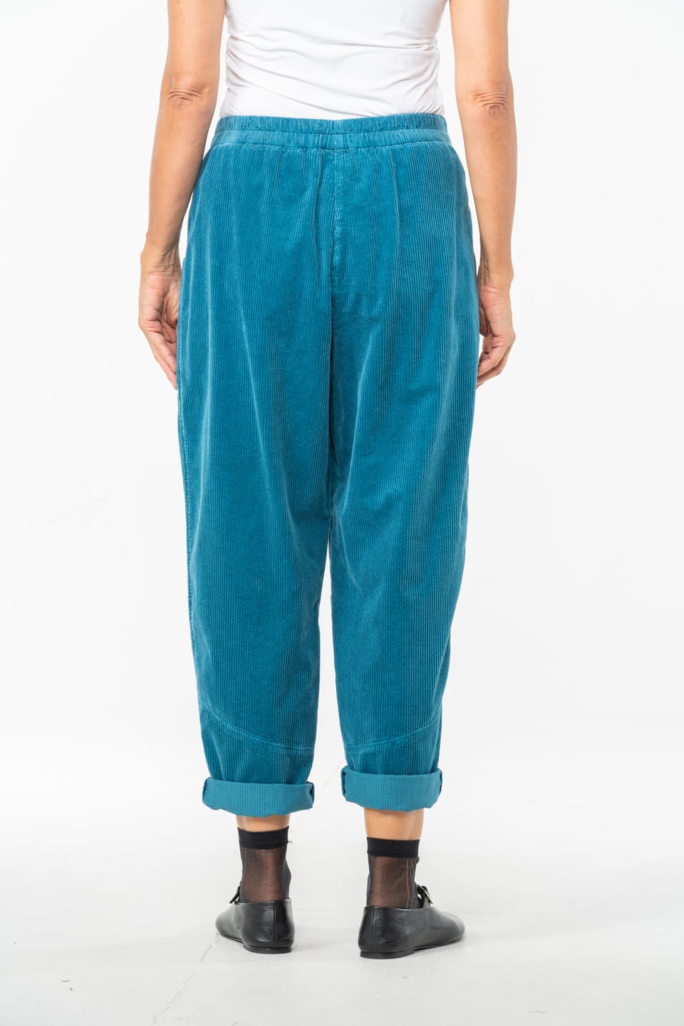 Trousers 523 - Pure cotton corduroy - 542NIAGARA - 10250710075