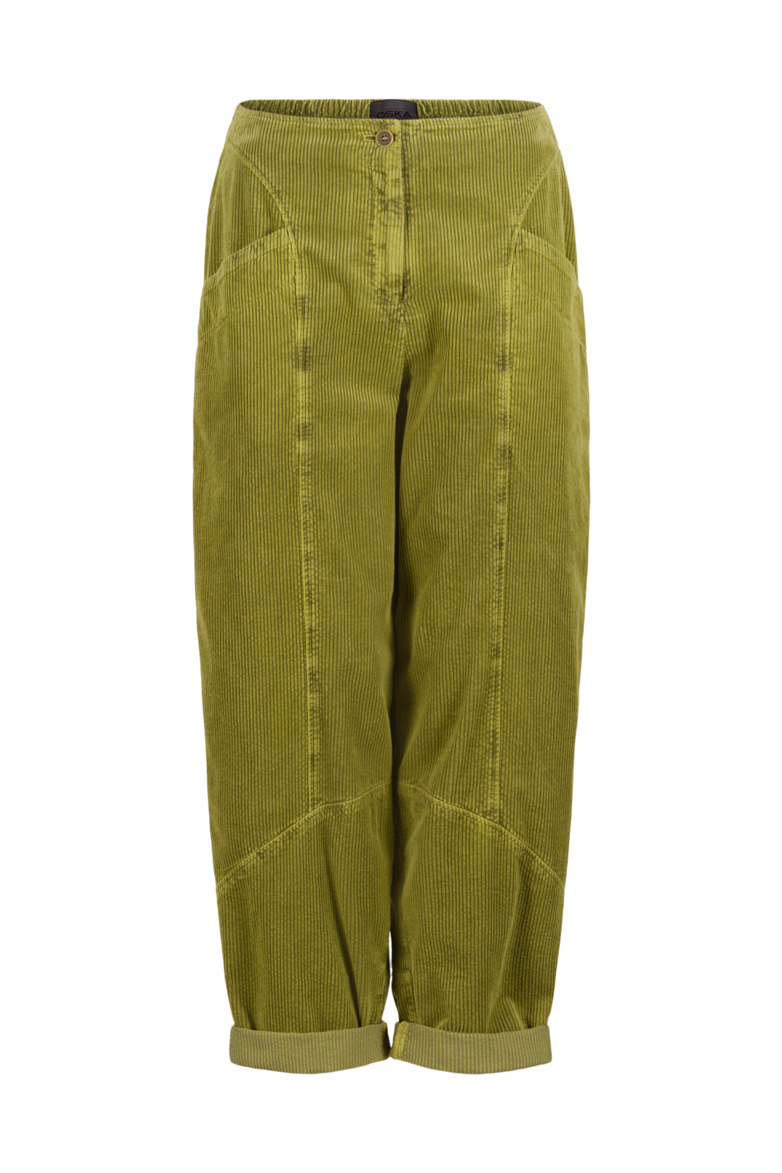 Trousers 523 Green Pure cotton corduroy