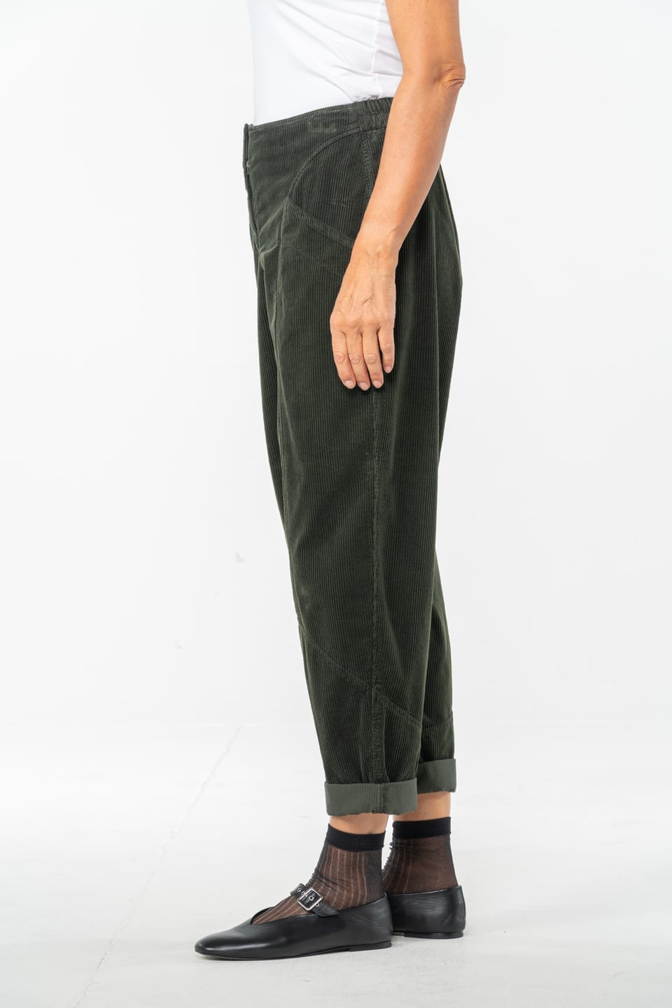 Trousers 523 - Pure cotton corduroy - 792SPRUCE - 10250710075