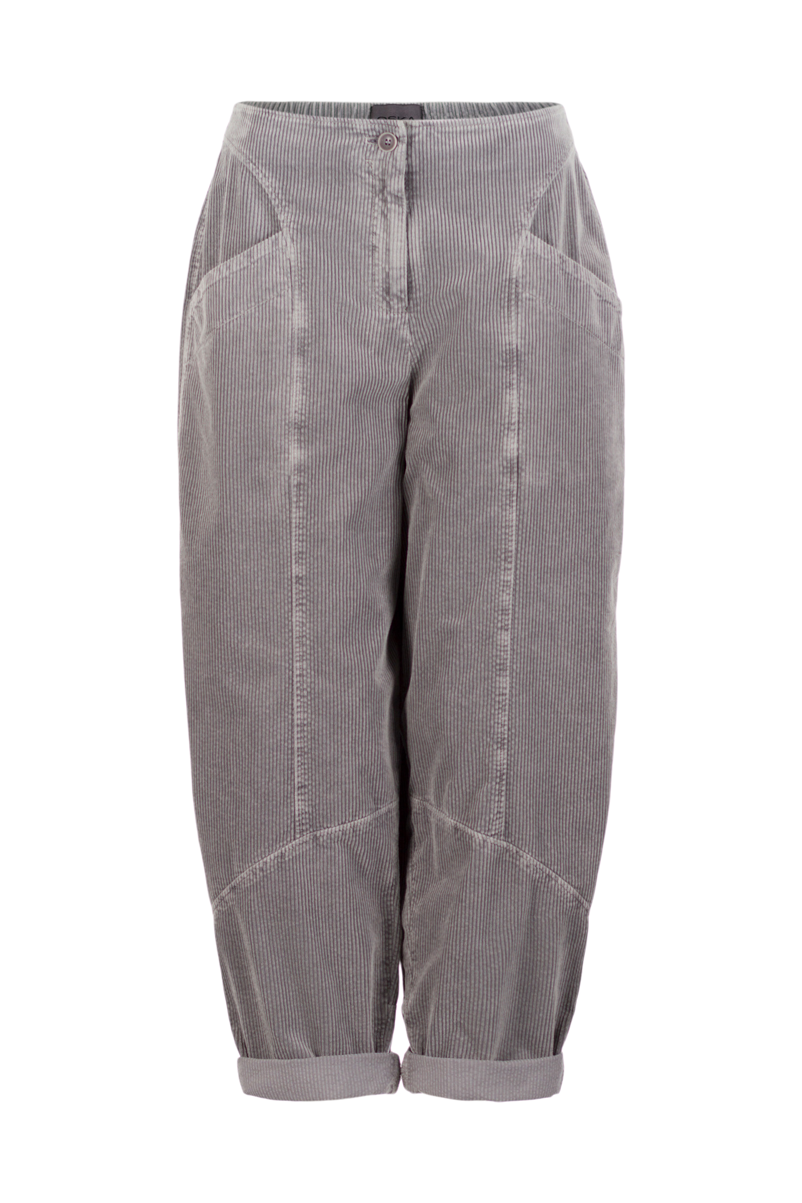 Trousers 523 Grey Pure cotton corduroy