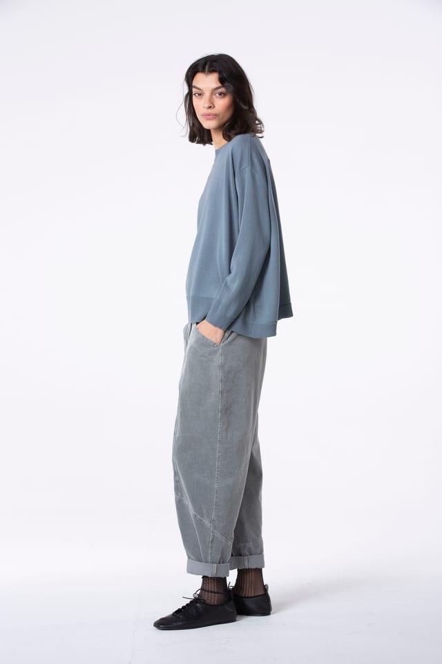 Trousers 523 - Pure cotton corduroy - 942MOUSE - 10250710075