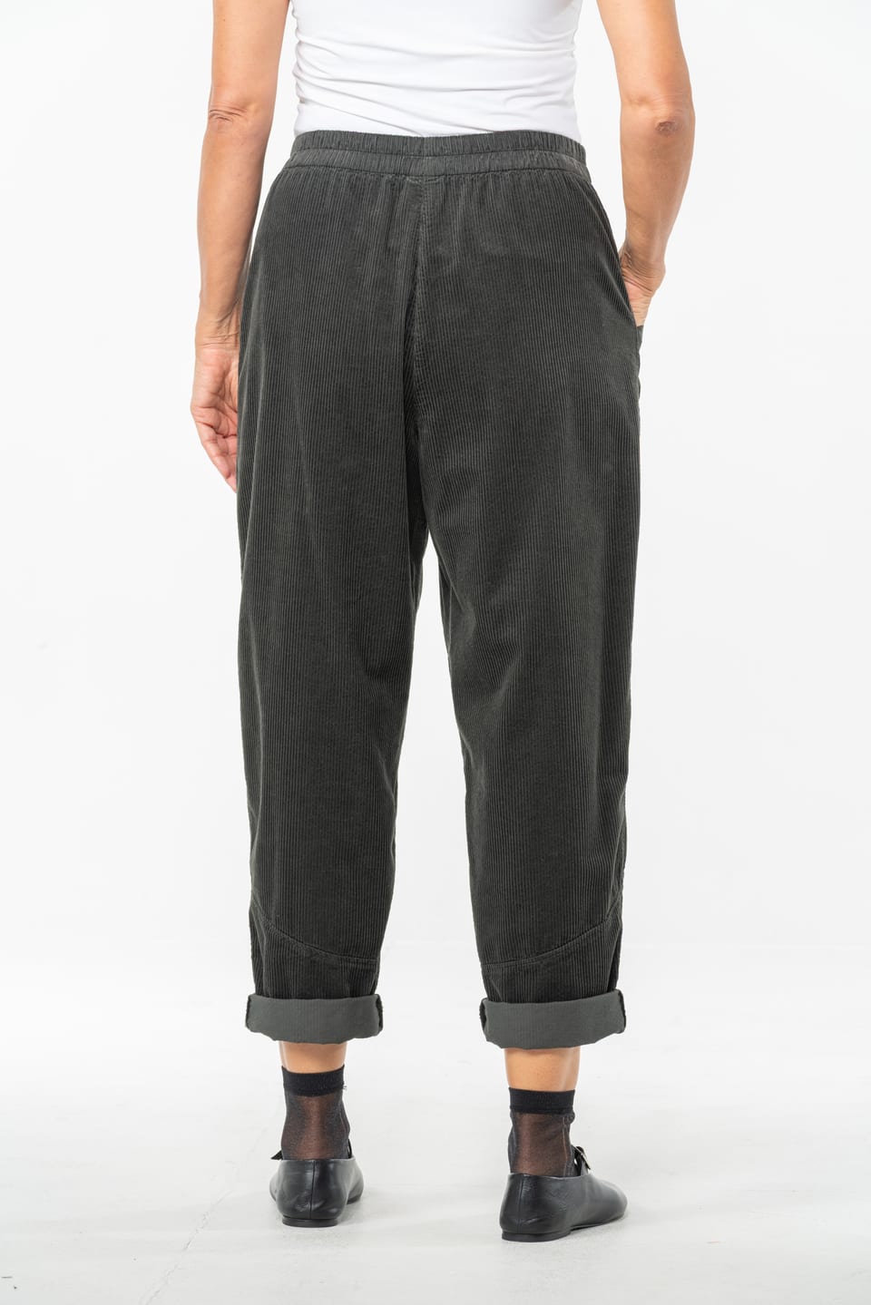 Trousers 523 - Pure cotton corduroy - 980SEPIA - 10250710075