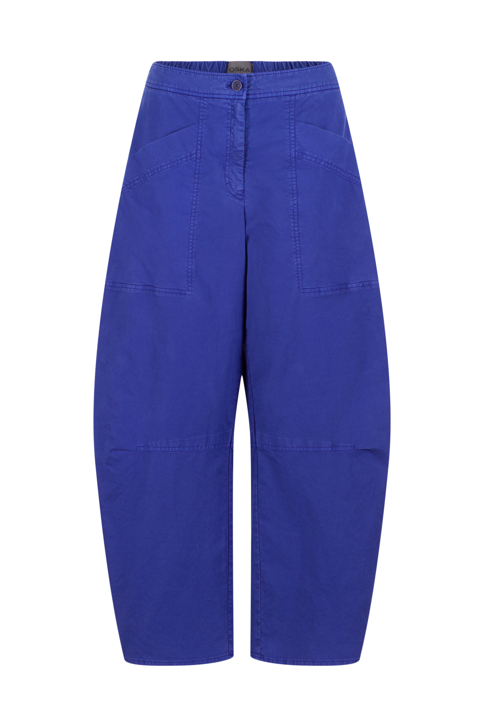 Trousers 524 Blue Cotton dobby stretch