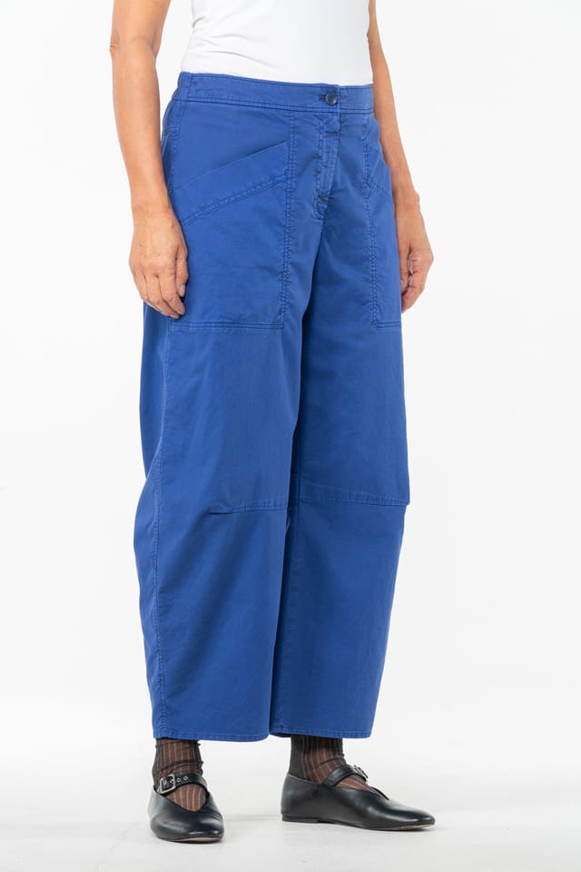 Trousers 524 - Cotton dobby stretch - 462CLEMATIS - 10250710076
