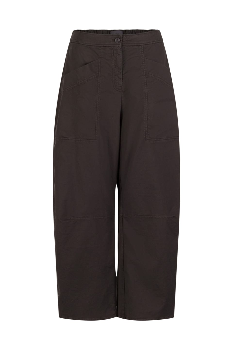 Trousers 524 - Cotton dobby stretch - 980SEPIA - 10250710076