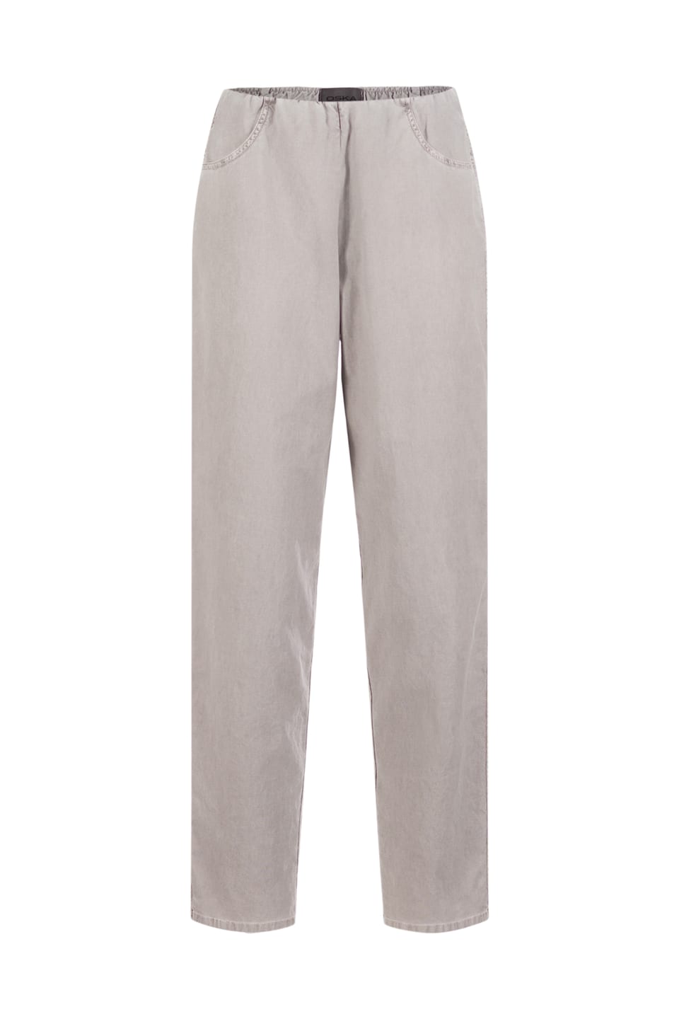 Trousers 525 - Cotton dobby stretch - 122ECRU - 10250710077
