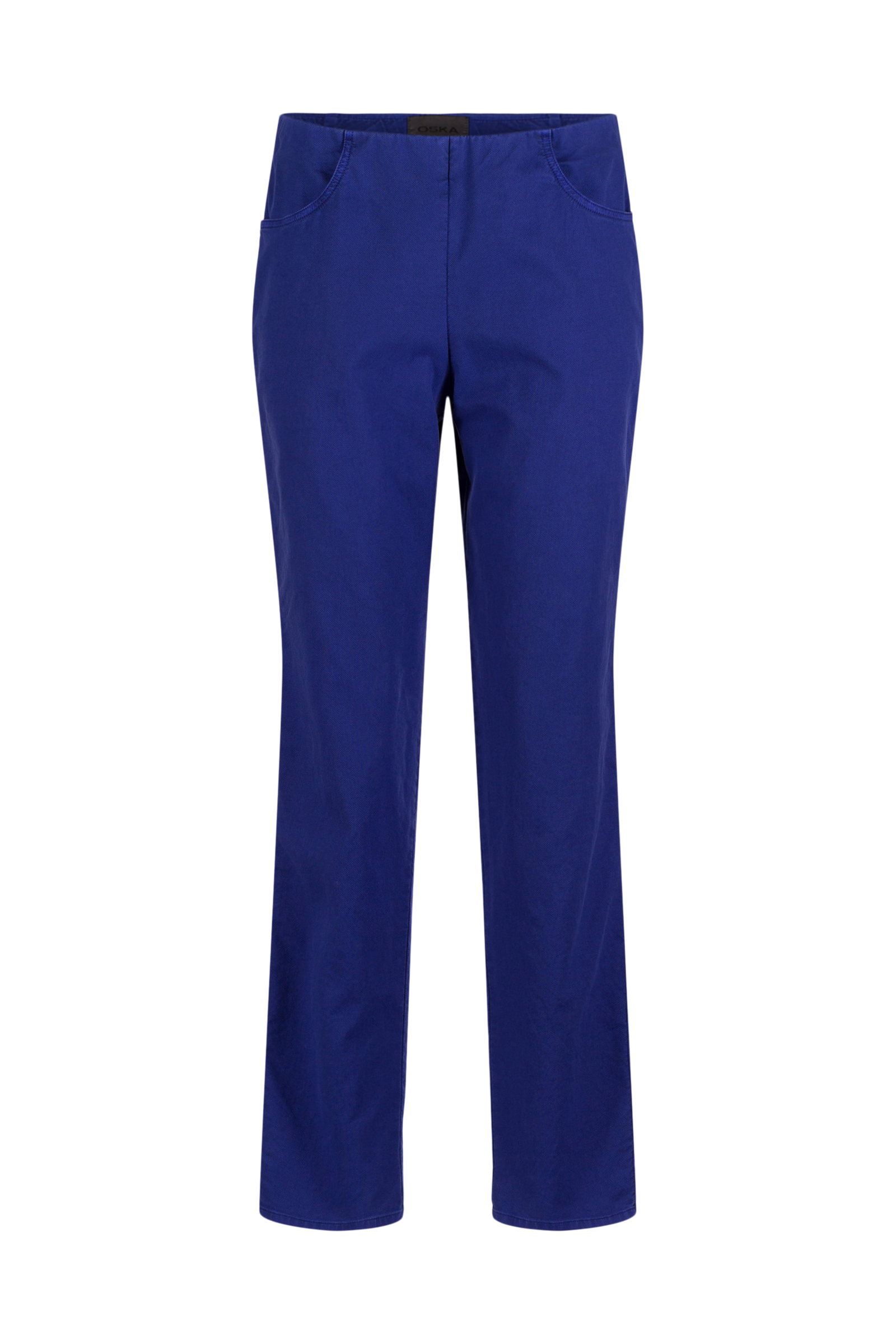 Trousers 525 Blue Cotton dobby stretch