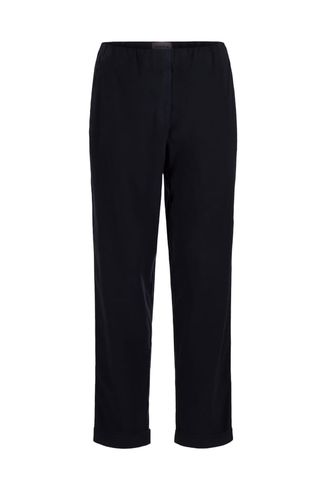 Trousers 526 - Stretchy cotton-lyocell moleskin - 490NAVY - 10250710078