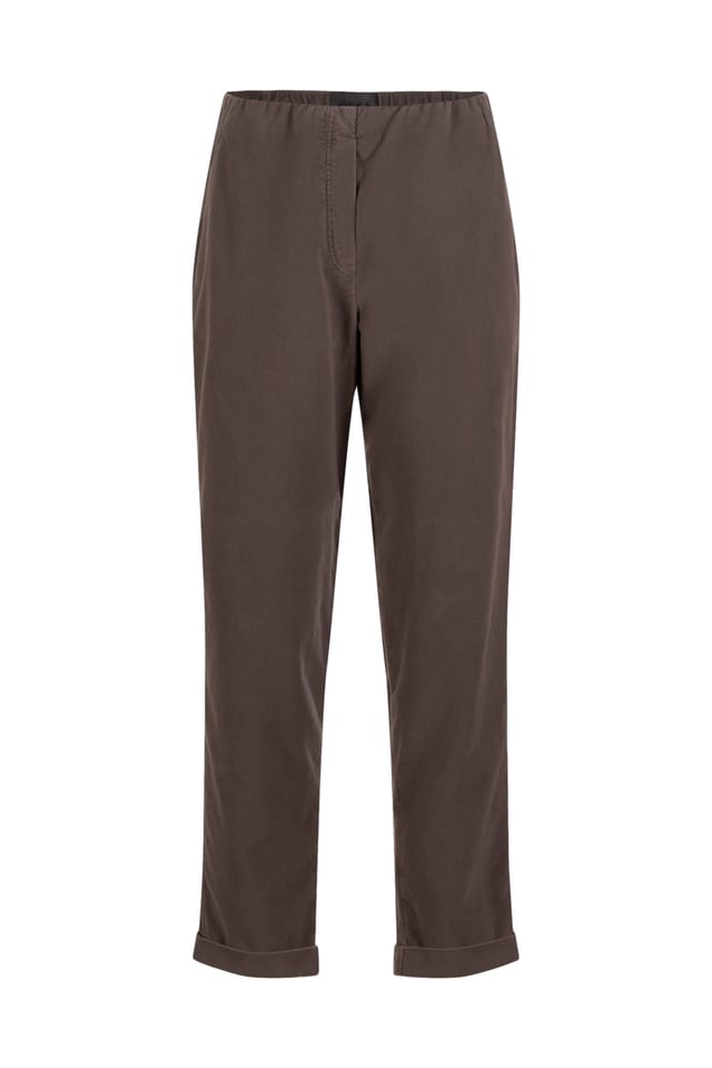 Trousers 526 - Stretchy cotton-lyocell moleskin - 872TAUPE - 10250710078