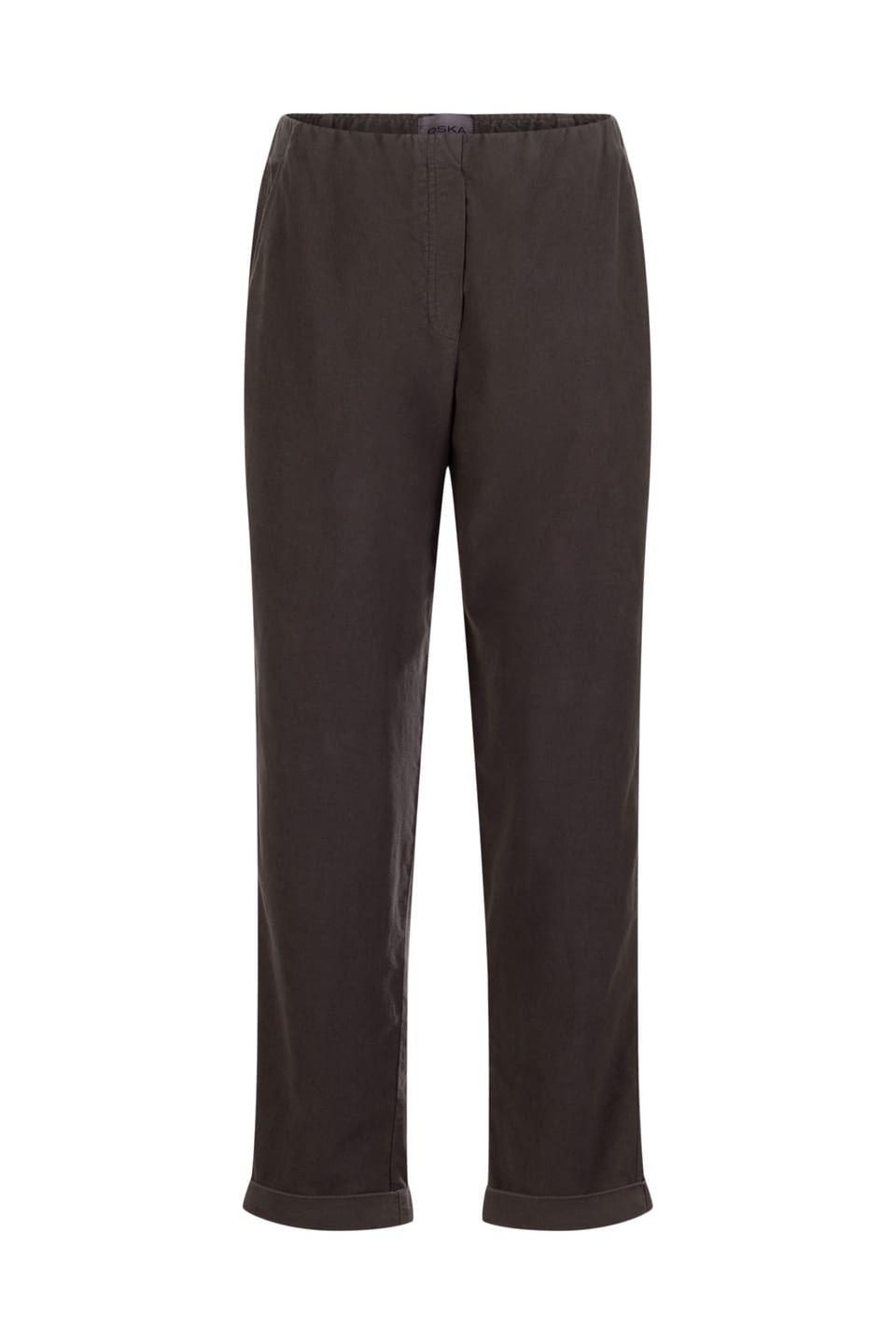 Trousers 526 - Stretchy cotton-lyocell moleskin - 980SEPIA - 10250710078