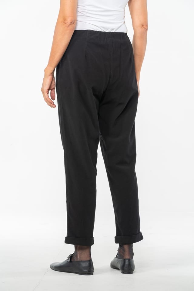 Hose 526 - Elastischer Baumwoll-Lyocell Moleskin - 990BLACK - 10250710078