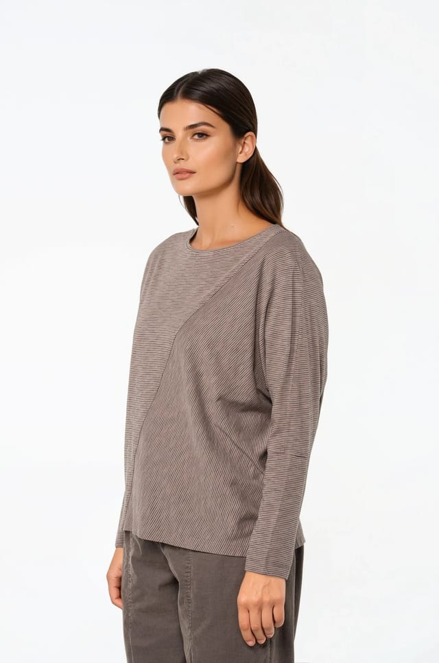 Pullover 523 - Pure cotton - 870TAUPE - 10250710079