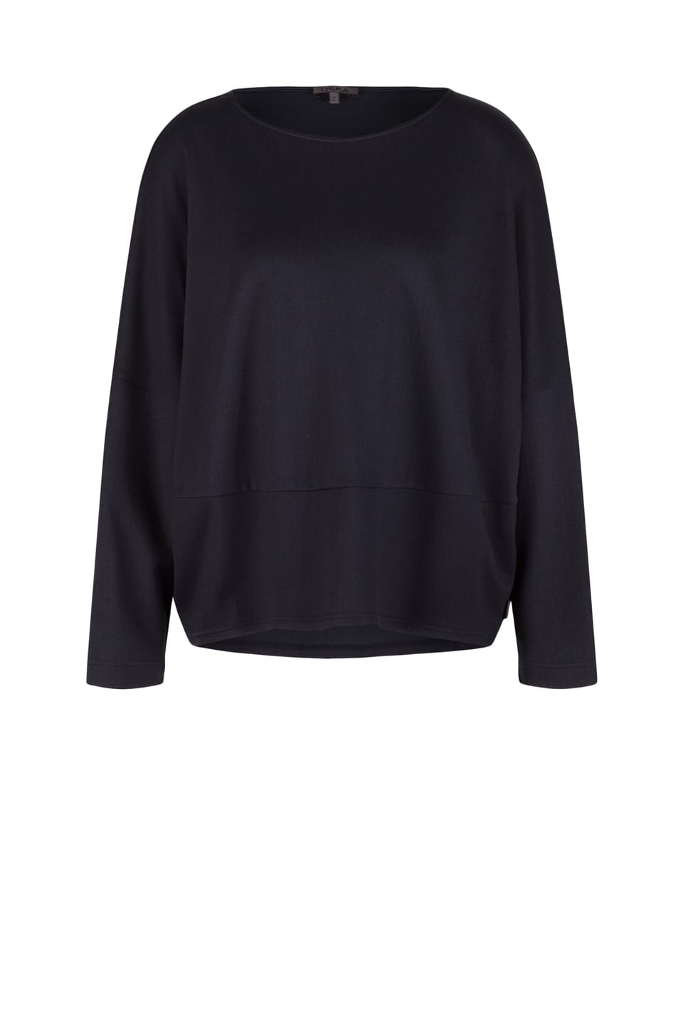Pullover 526 - Herringbone jaquard jersey in viscose blend - 490NAVY - 10250710086