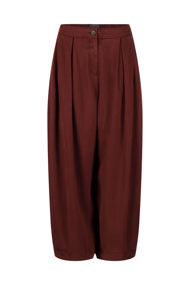 Trousers 527 - Pure lyocell piqué - 272TERRA - 10250710090
