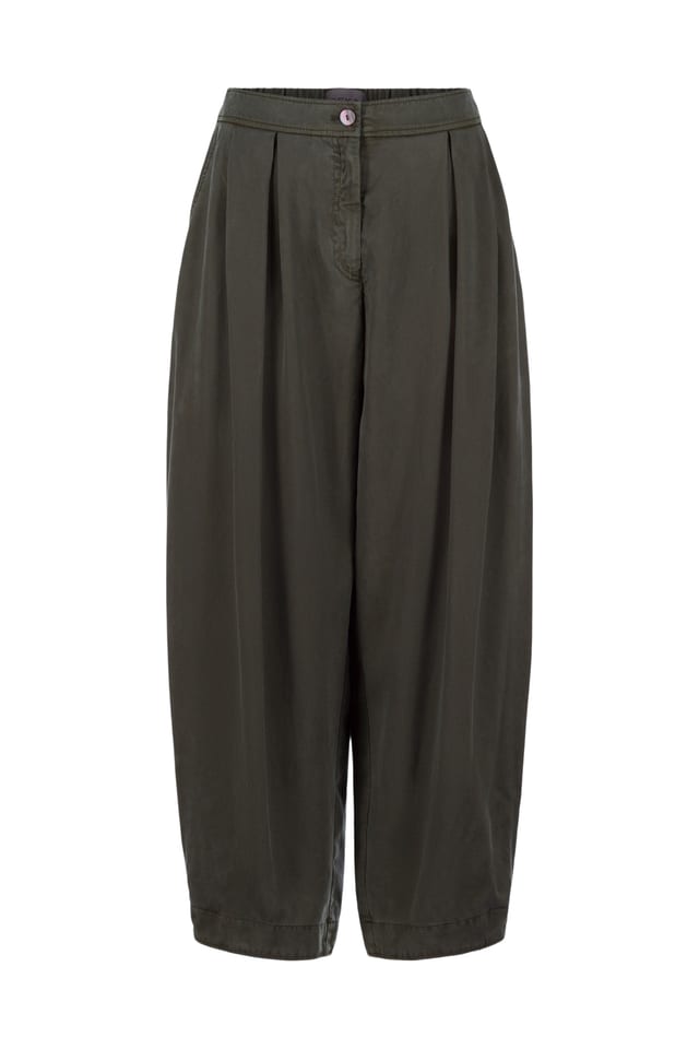 Trousers 527 - Pure lyocell piqué - 792SPRUCE - 10250710090