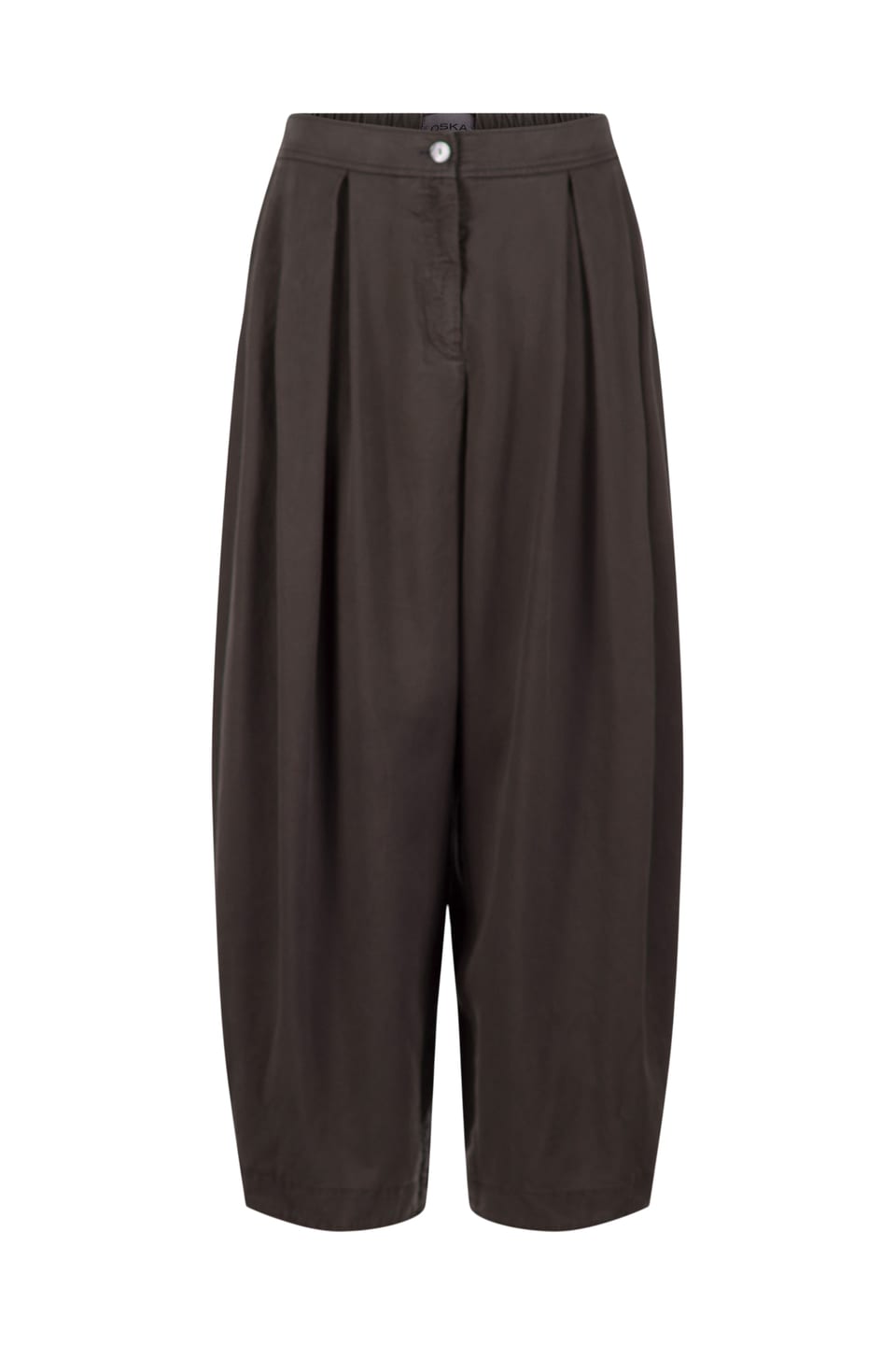 Trousers 527 - Pure lyocell piqué - 980SEPIA - 10250710090