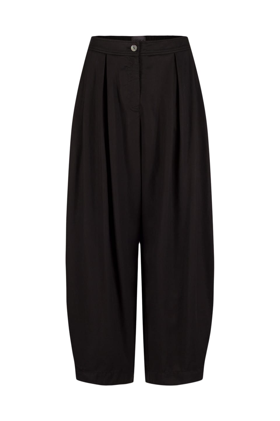 Trousers 527 - Pure lyocell piqué - 990BLACK - 10250710090