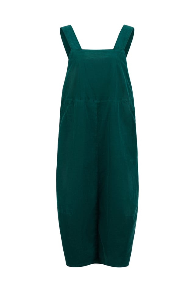 Dress 508 - Cotton needlecord with stretch - 682BOTTLE - 10250710094