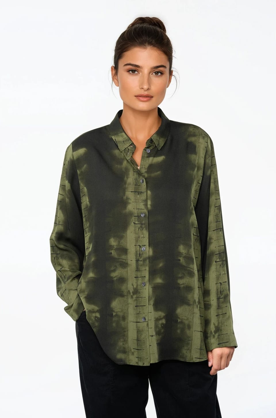 Blouse 519 - Print on pure viscose - 780GROVE - 10250710095