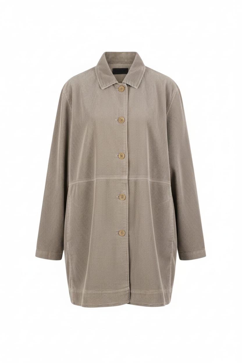 Jacket 513 - Pure cotton corduroy - 122ECRU - 10250710097