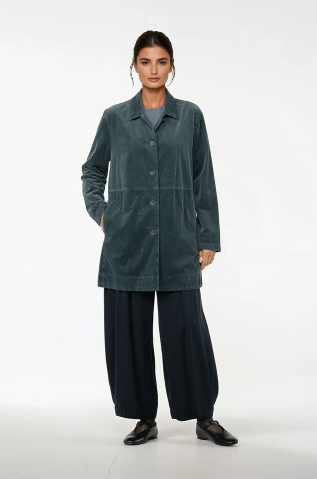 Jacket 513 - Pure cotton corduroy - 562PACIFIC - 10250710097