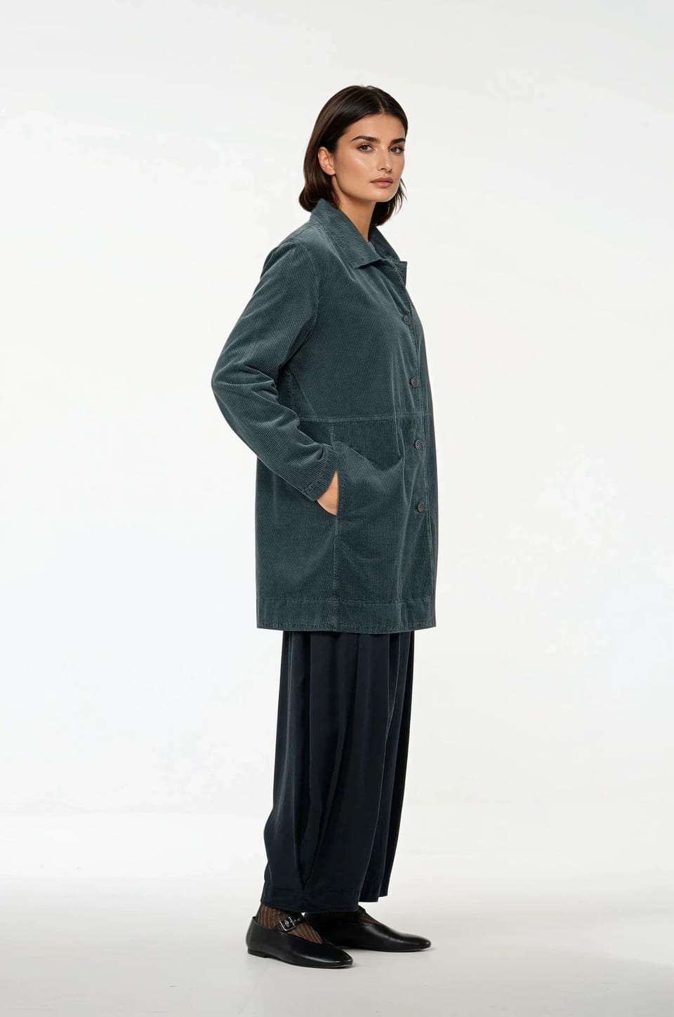 Jacket 513 - Pure cotton corduroy - 562PACIFIC - 10250710097