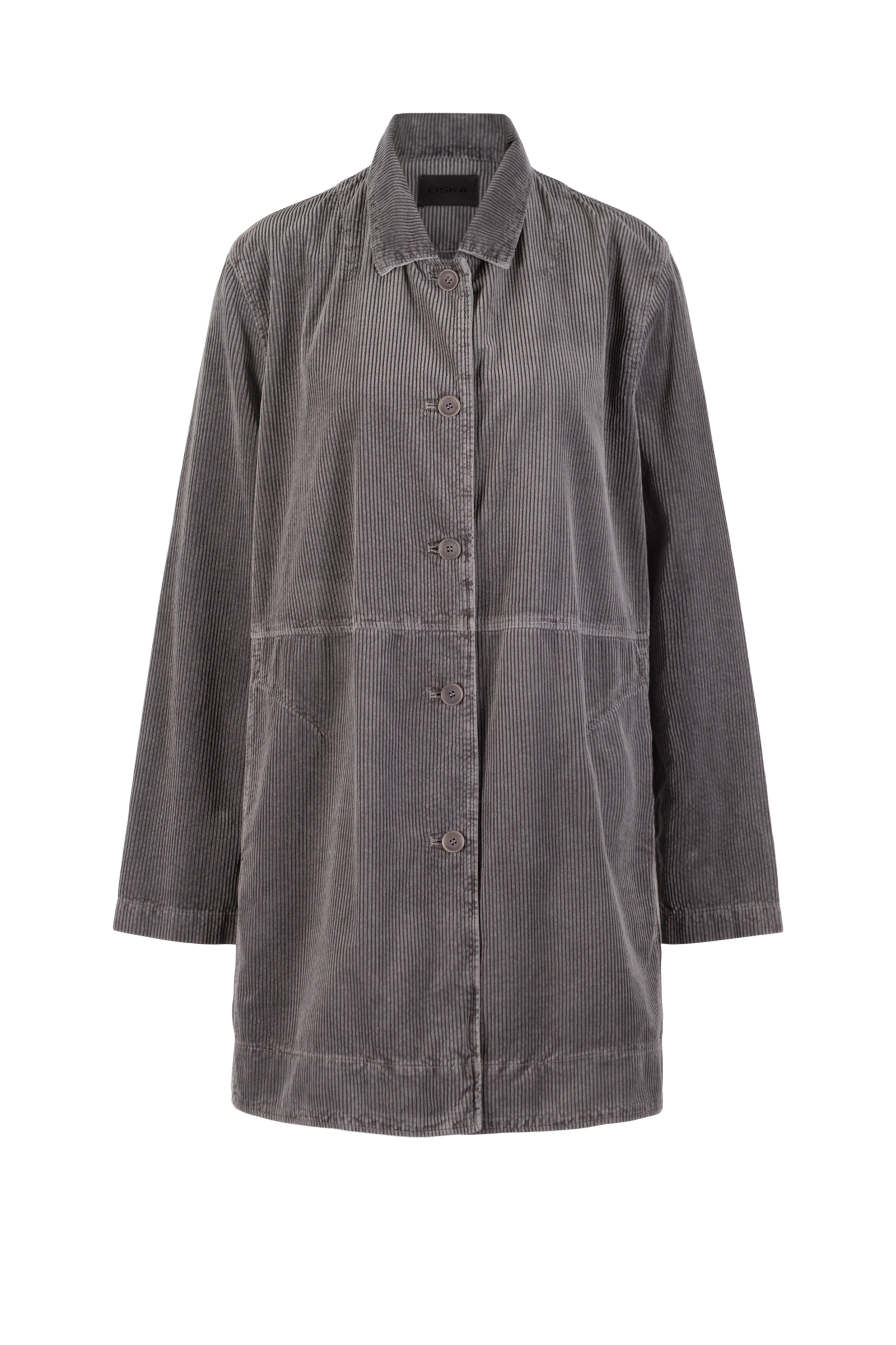 Jacket 513 Grey Pure cotton corduroy