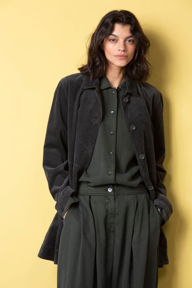 Jacke 513 - Reiner Baumwollcord - 980SEPIA - 10250710097