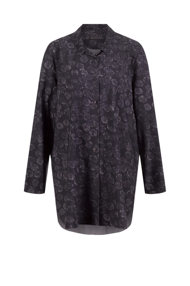 Blouse 520 - Printed techno-stretch - 990BLACK - 10250710098