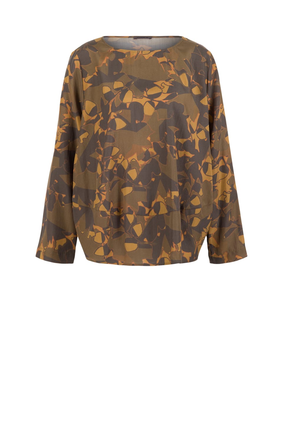 Blouse 522 - Print on pure lyocell - 980SEPIA - 10250710101