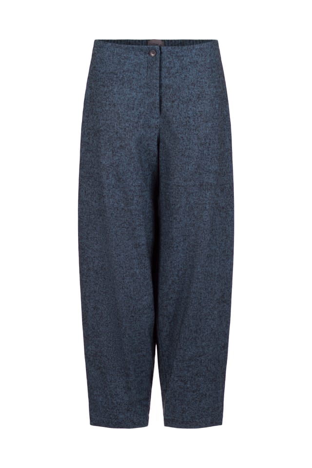 Trousers 529 - Flannel herringbone in wool blend - 540NIAGARA - 10250710103