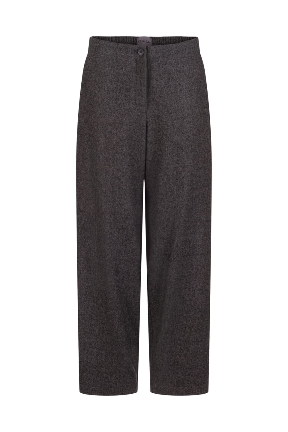 Trousers 529 - Flannel herringbone in wool blend - 990BLACK - 10250710103